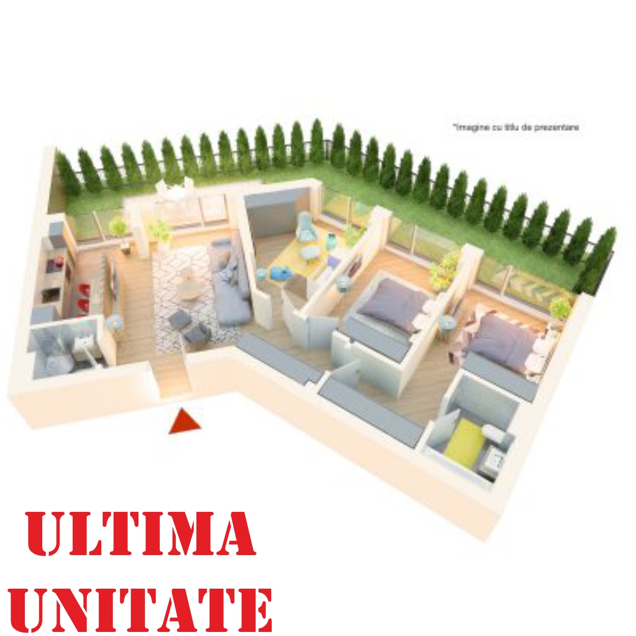 Apartament 4 camere tip 4B | Gradina | Parter | Corp C7 | Faza 3