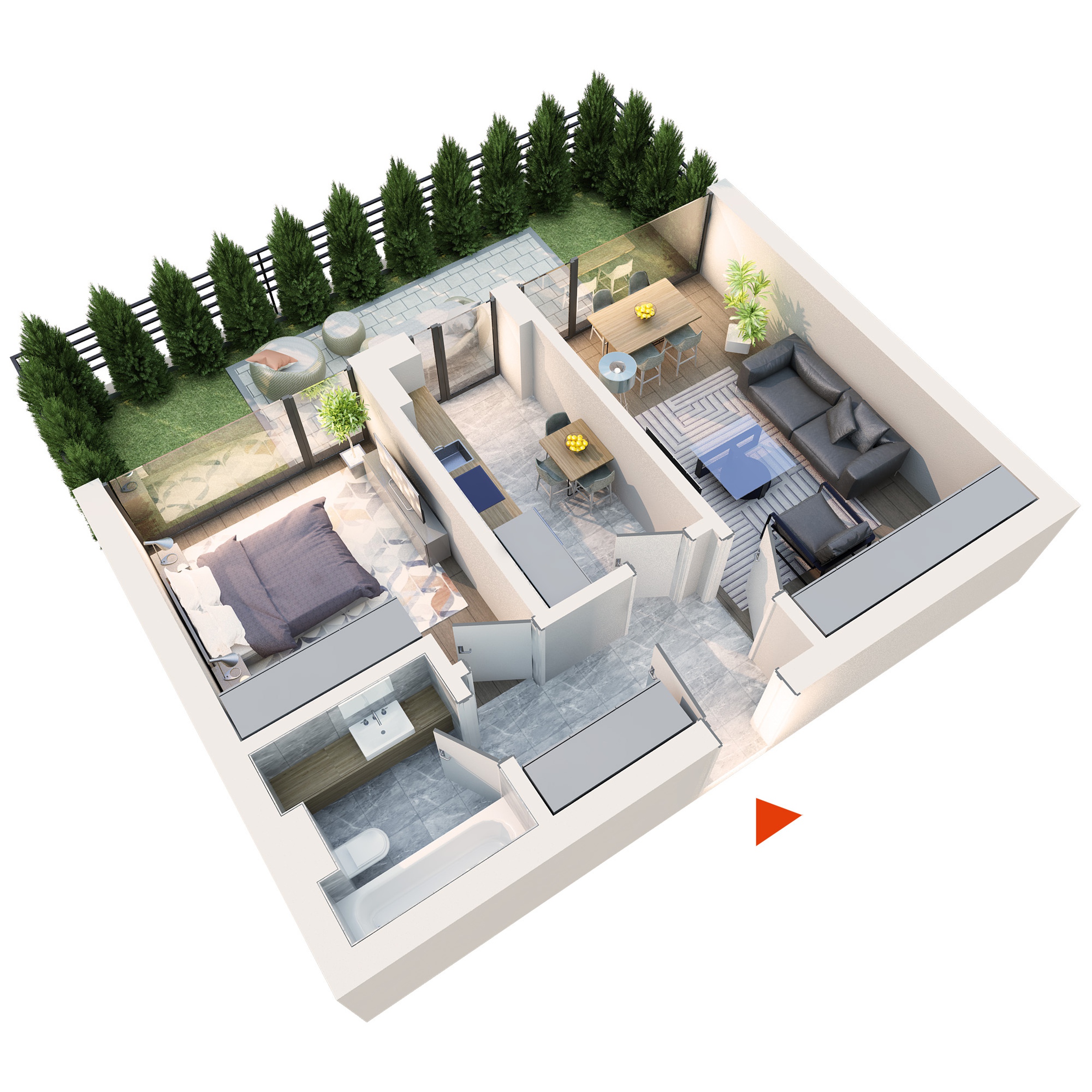 Apartamente cu gradina - Atria Urban Resort - Ansamblu Rezidential ...