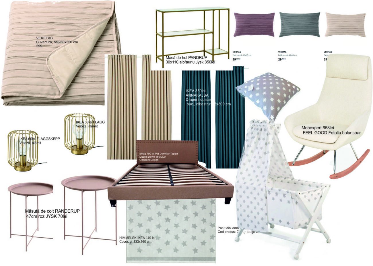 moodboard design dormitor model 3D1