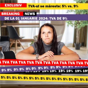 5% TVA CRESTE LA 9% TVA